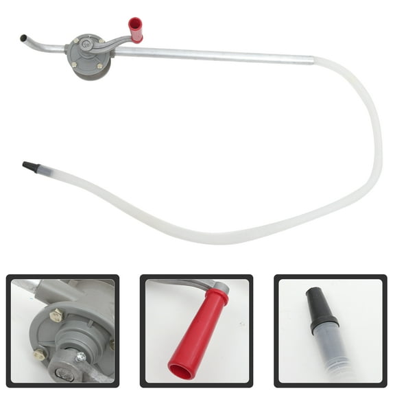 GOOHOCHY  Drum Tank Barrel Aluuminium Hand Rotary Drums Manual Silver