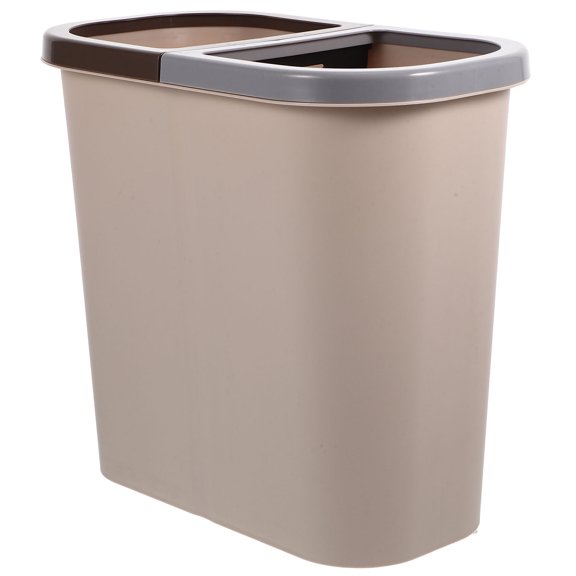 GOOHOCHY Garbage Bin Brown Rectangular 1Set 9.9X9.2X5.7In