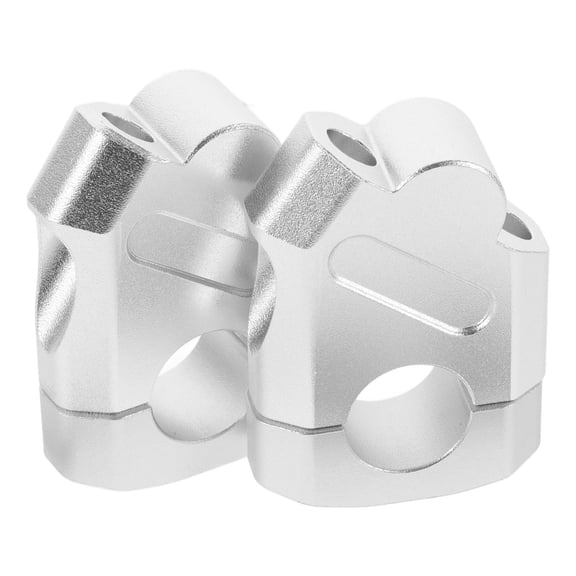 GOOHOCHY Durable Aluminum Alloy Motorcycle Handlebar Riser for Comfortable Riding Experience Silver 1 Pair