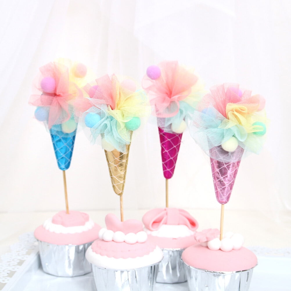 GOOHOCHY Durable Paper Cake Toppers for Decorating Birthday Cakes and ...