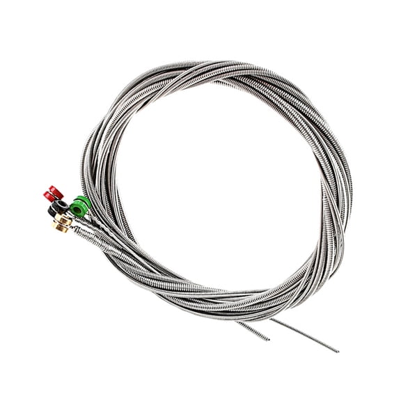 GOOHOCHY Durable Wear-Resistant Balanced Tension Silver Bass String 122In for Beginners and Professionals 1 Set