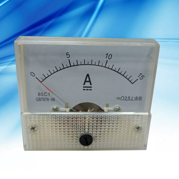 GOOHOCHY Durable White Ampere Analog Panel Meter for Voltmeter Use Made of High Grade ABS Plastic 30A