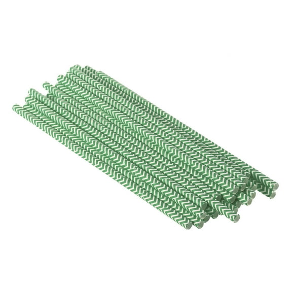 GOOHOCHY EcoFriendly Paper Straws for Drinking Safe and NonToxic Ideal for Parties and Celebrations 25 Pcs Light Green