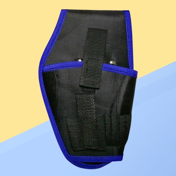 GOOHOCHY Electricians Waist Tool Belt Pouch Bag 12V 18V Lithium Drill Carry Case Kit Holder Tool Bag 10A (Blue and Black)