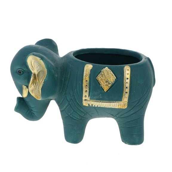 GOOHOCHY Elephant Planter Plants Animal Pot Adorable Shape Flowerpot Simple and Chic