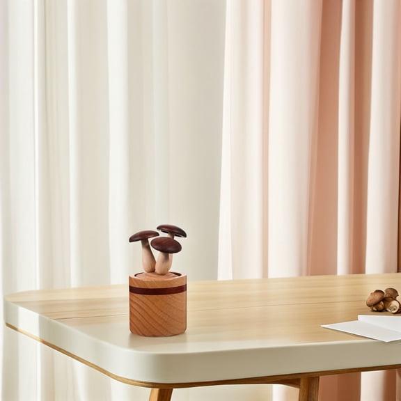 GOOHOCHY Essential Oil Diffuser Mushrooms Diffusers for Brown