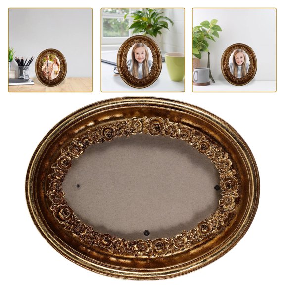 GOOHOCHY European Style Photo Frame Desktop Resin Picture Frame Photo Display Holder