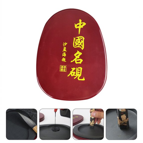 GOOHOCHY Exquisite Stone Inkstone for Home Ideal for Calligraphy and Painting Assorted Color Small Size