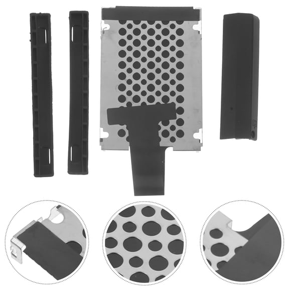 BRIGHTFUFU Hard Drive Bracket Sturdy Iron ABS Rubber for Stable Performance 1Set