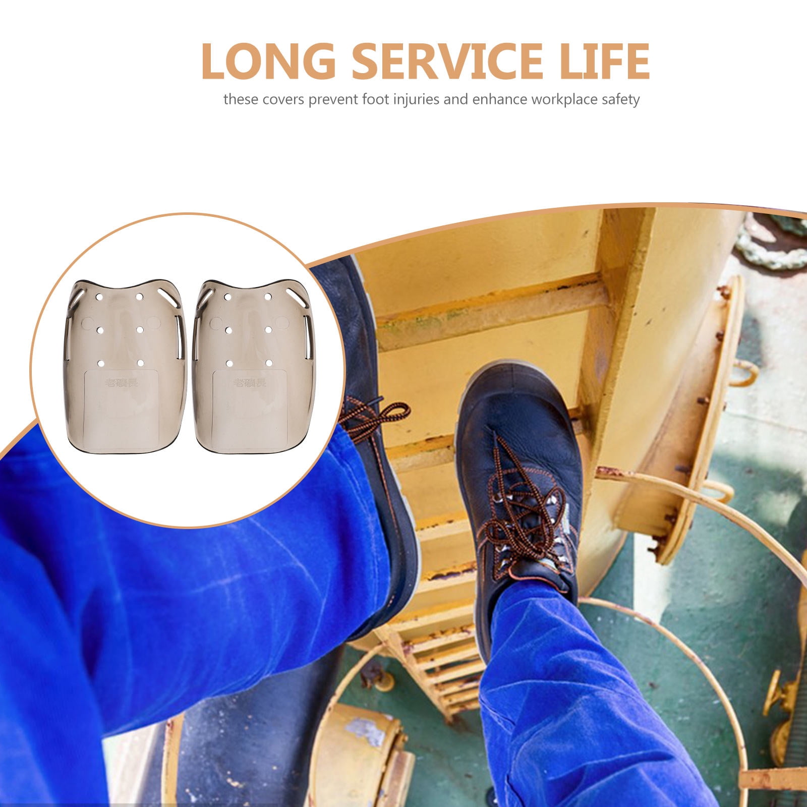 Work Boot Protector Pattern Boot Toe Protector ABOOFAN Safety Work Boot Toe Guards - Composite Toe ...