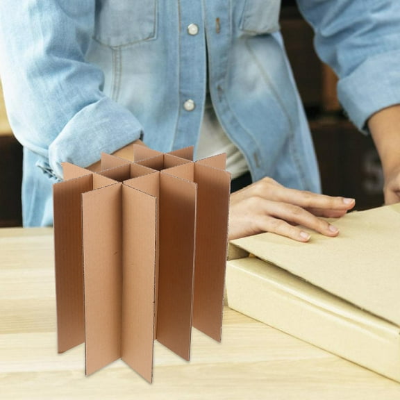 GOOHOCHY Packing Box For Glass Items Cardboard Beige 5Pcs Protection And Prevent Collision