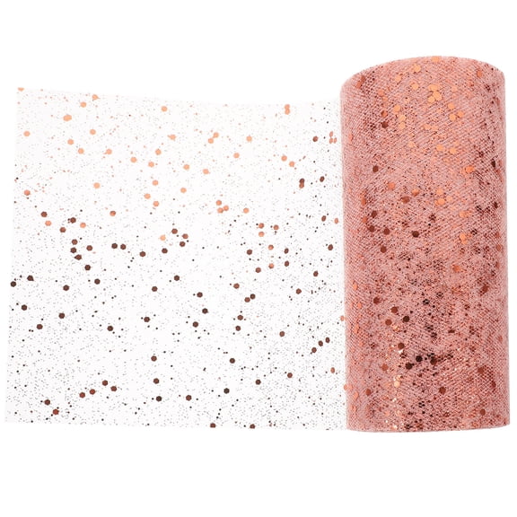 GOOHOCHY Fabric Decorate Sequined Mesh Wrapping Ribbon Celebration Decoration Miss
