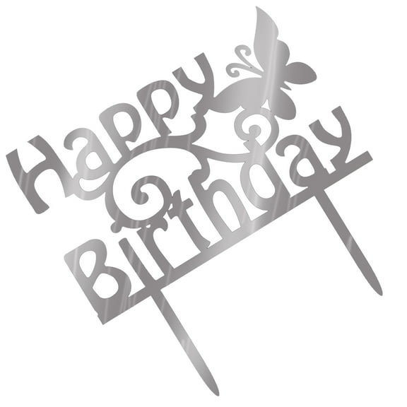 GOOHOCHY Fairy Birthday Decoration Happy Cake Topper for Atmosphere