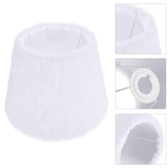 Mobutofu Lampshade For Small Lamps White Polyester 1Set 9.8X9.8X7.1In For Decorators