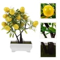 thumbnail image 1 of GETAJGHSD GooHochy Citrus Artificial Tree Small Artificial Potted Plant for Dining Table Centerpiece Easy to Maintain, 1 of 8