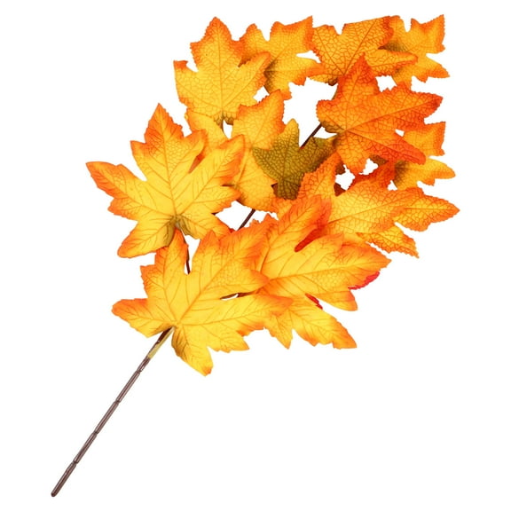 GOOHOCHY Faux Simulated Maple Leaf Decoration Artificial Leaves for