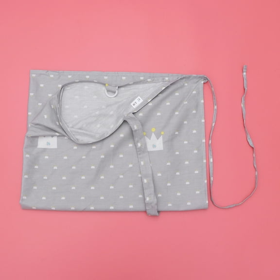 ADDHAT Nursing Cover Grey 1Pcs 37x28x0.3in Printed Decor Design