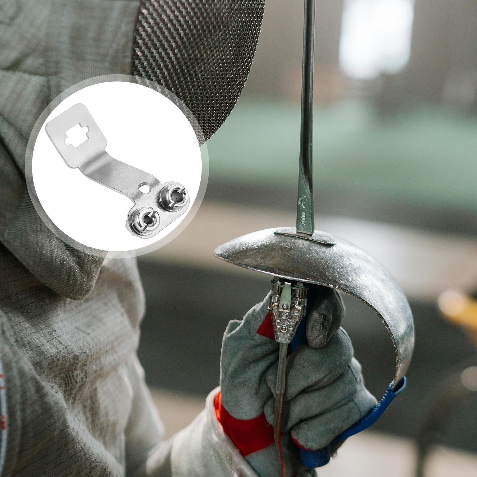 FUTUREORYY Sports Practice Epee Socket Silver Stainless Steel 1Pcs ...