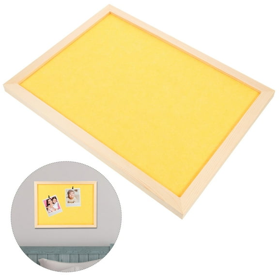 GOOHOCHY First Message Board Cork Board Bulletin Board Child 30X40X2CM Yellow