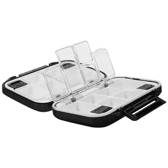 FUTUREORYY Fishing Hook Box Stainless Steel Fishing Hook Storage Box 1Pack 4.3x3.1x1.4in