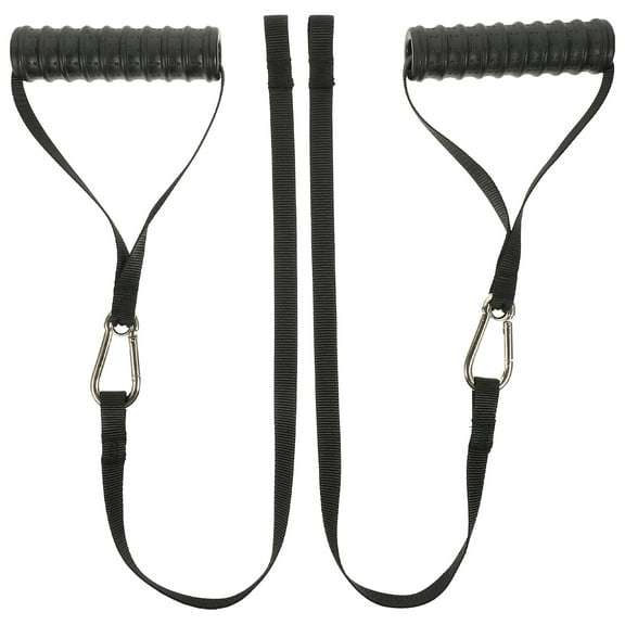 GOOHOCHY Fitness Chest Expander Elastic Band with Ergonomic Black Nylon Handle for Sports Wide and Durable 1 Pair