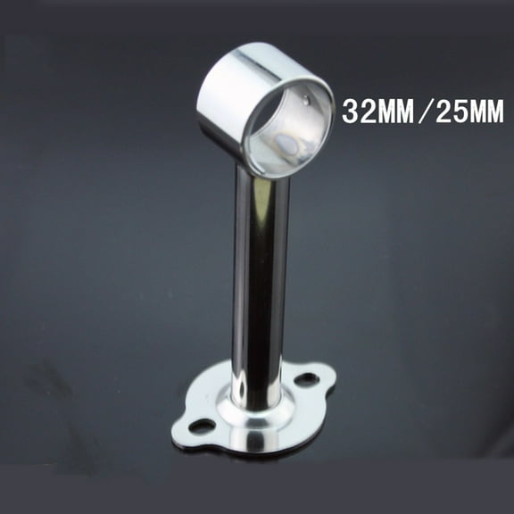 GETAJGHSD Hanging Rod Support Clothes Hanging Rail Stainless Steel Clothing for Closet 1Pcs