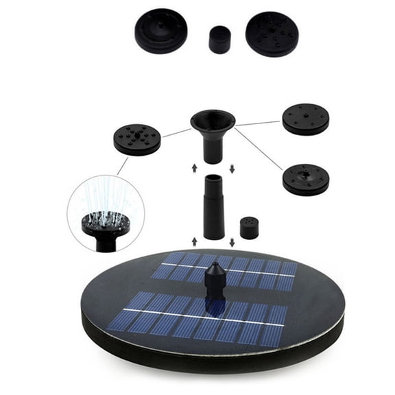 GOOHOCHY  Floating Fountain Feature Submersible Garden Water Pump Small Black