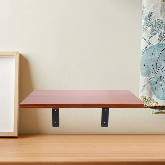 GOOHOCHY Shelf Mounting Brackets Floating Shelf Support Brown 1 Set 15.7X9.8X0.7In