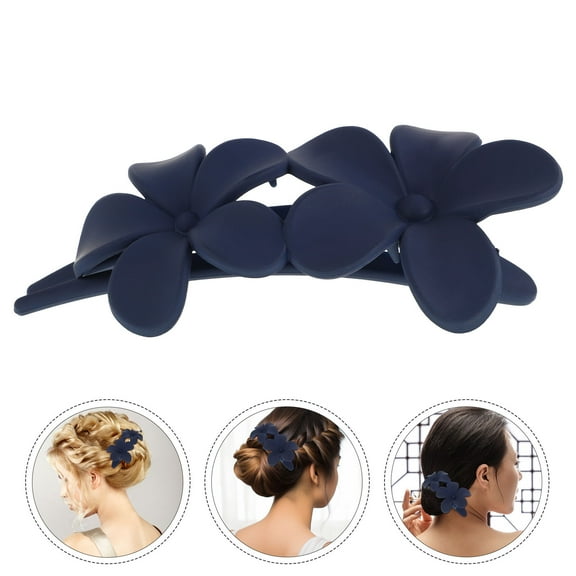 GOOHOCHY Flower Hair Claw Matte Flower Hair Clips Beach Accessories For Women Thin Thick Curly Hair