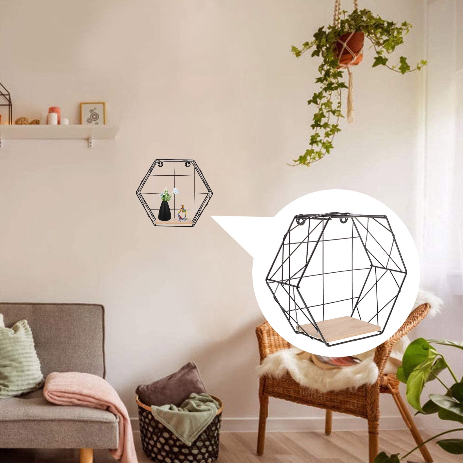 Picture of GOOHOCHY Flower Rack Space-saving Shelves Minimalist Office - Walmart.com