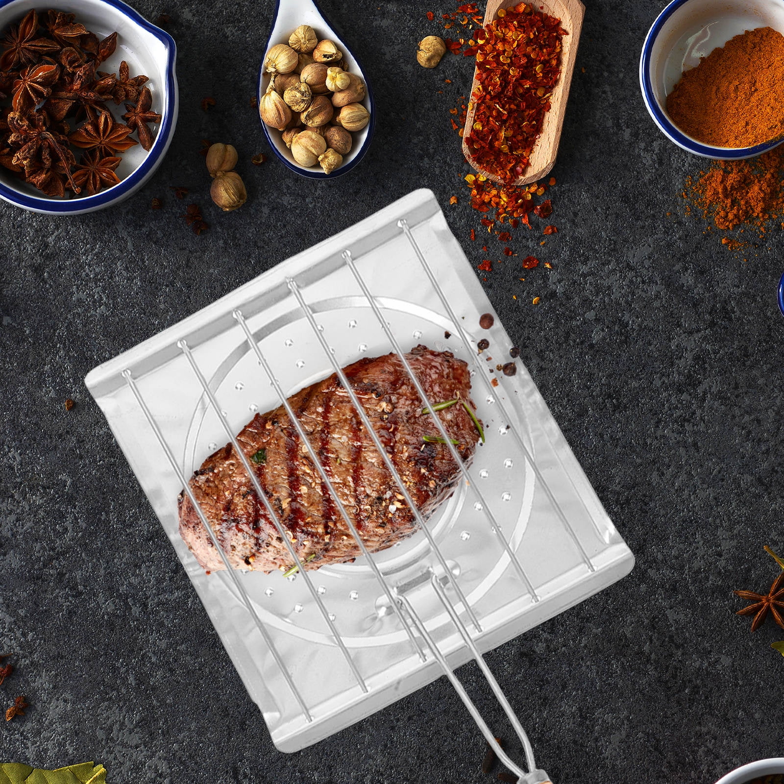 GOOHOCHY Foldable Tortilla Rack Tabletop Toaster Rack Camping Toaster ...