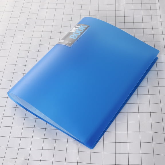 GOOHOCHY Folder Insert A4 Folder 20 Pages Information Booklet Test Paper Booklet(Blue)