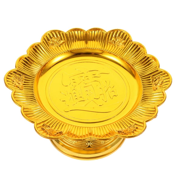 GOOHOCHY Footed Dessert Bowl Flower-shaped Offering Plate