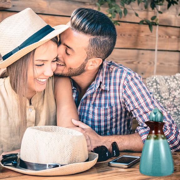 FUEENIRVA Ceramic Aromatherapy Bottles Blue 1Set 4.3X2.4in