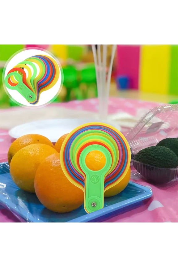 Fruit Measurement Rings for Accurate Sizing Citrus Orange Vegetable Gauge Tool with Plastic