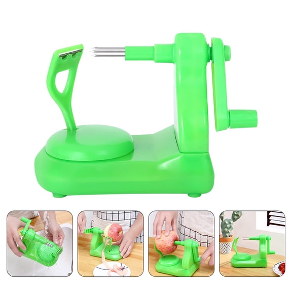 Mobutofu Ergonomic Green ABS Handle Peeler with Stainless Steel Blade for and Vegetable Peeling 1 Piece 6.3x5.5x3.1in