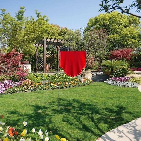 GOOHOCHY Garden Flag Stand Poles Wedding Decor Decoration Holder Black
