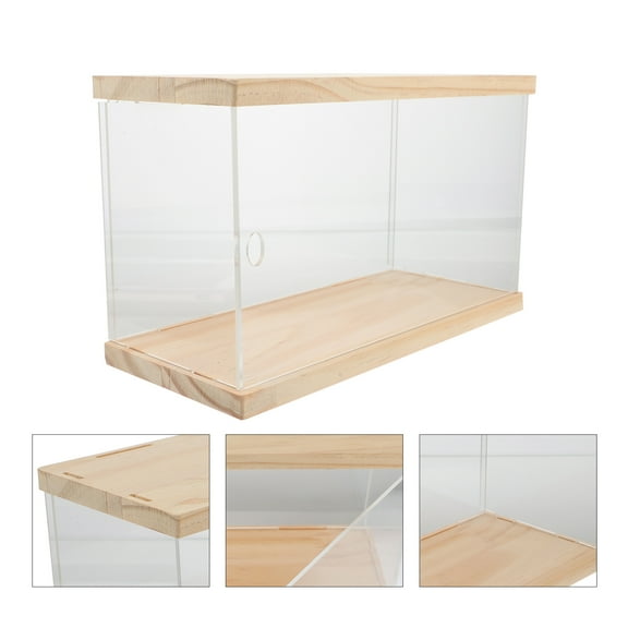 GOOHOCHY Girl Showcase Display Box Wall Space-saving Display Rack 26X15CM Khaki