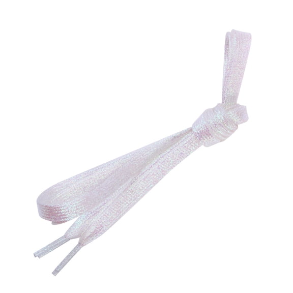 GOOHOCHY Glitter Shoe Lace Long Colored Shoelaces DIY Shoelaces Splendid Shoelaces White