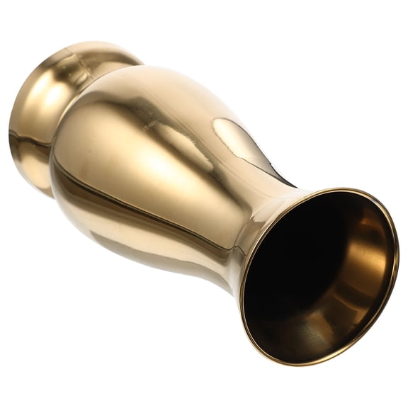 GOOHOCHY Modern Golden Metal Flower Vase for Storage, Crafted with Durable 201 Stainless Steel Construction