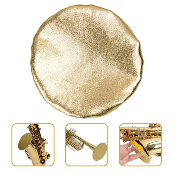 FUTUREORYY Saxophone Bell Cover Golden For Sound Reduction Practice Storage 1Set