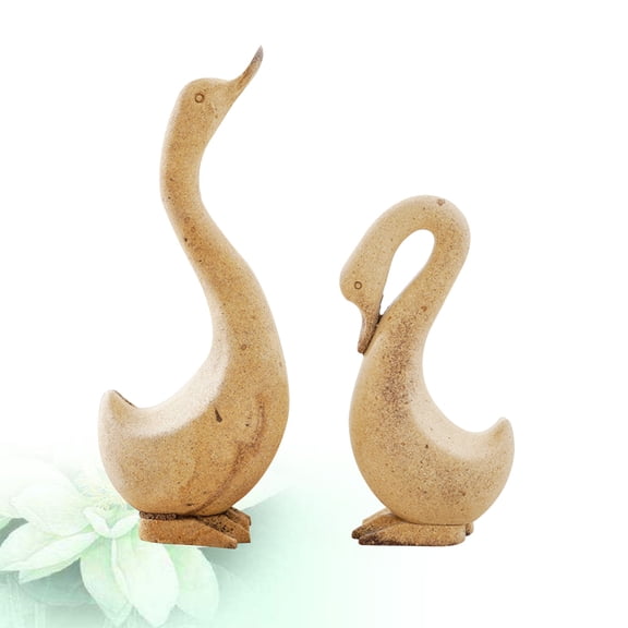 GOOHOCHY Goose Figurine Decorative Animal Ornament for Home Decor and Kids Room Decoration