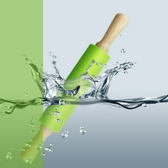 BRIGHTFUFU Baking Rolling Pin Non Stick for Professional Bakers 1Pcs 8.9 x 1.7 x 1.7in