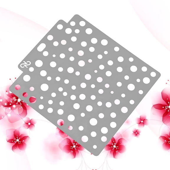 GOOHOCHY Grey PET Drawing Templates for Craft Scrapbooking Sturdy Waterproof Flexible Design Kids Friendly 12 Patterns