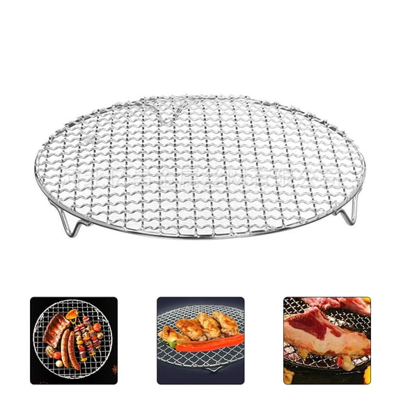Mobutofu Round Barbecue Net BBQ Grilling Mat Suitable for Grilling Vegetables 1Set