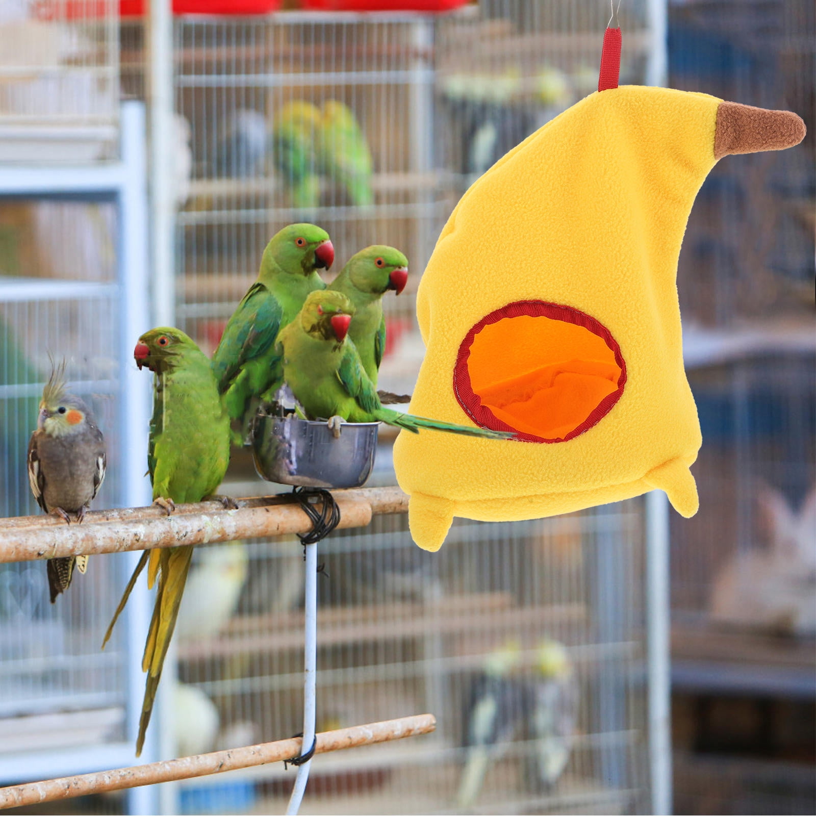 Picture of GOOHOCHY Hamster Banana Soft Hammock Soft Bed Small Pet House Animals ...