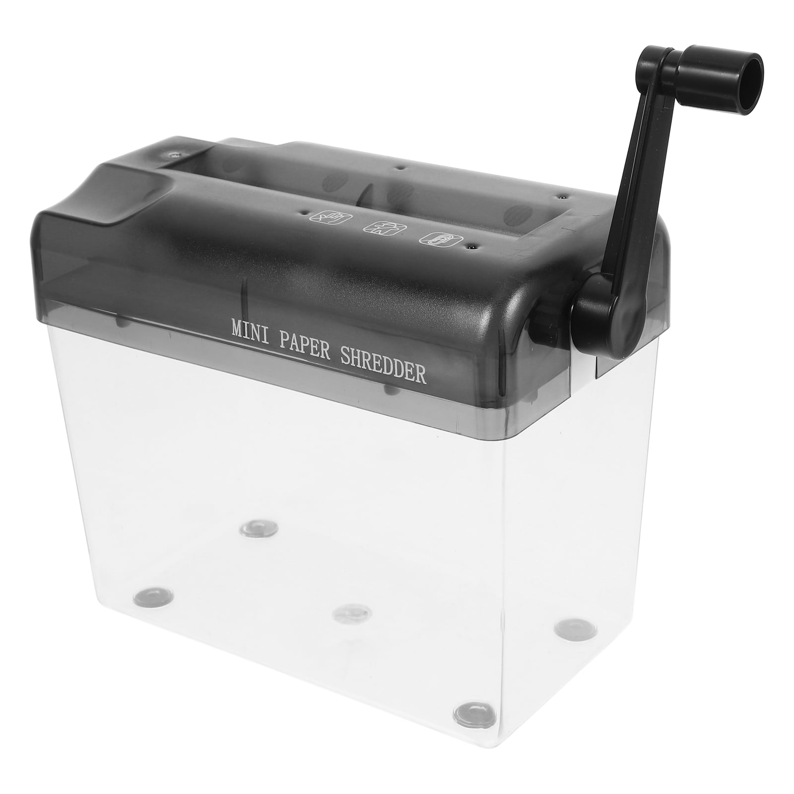 GOOHOCHY Hand-cranked Paper Shredder Convenient Shredders for Home Use Office Black