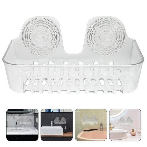 FUEENIRVA Sponge Case Wall Mounted Transparent 1Pcs 8.7x4.9x4.2in