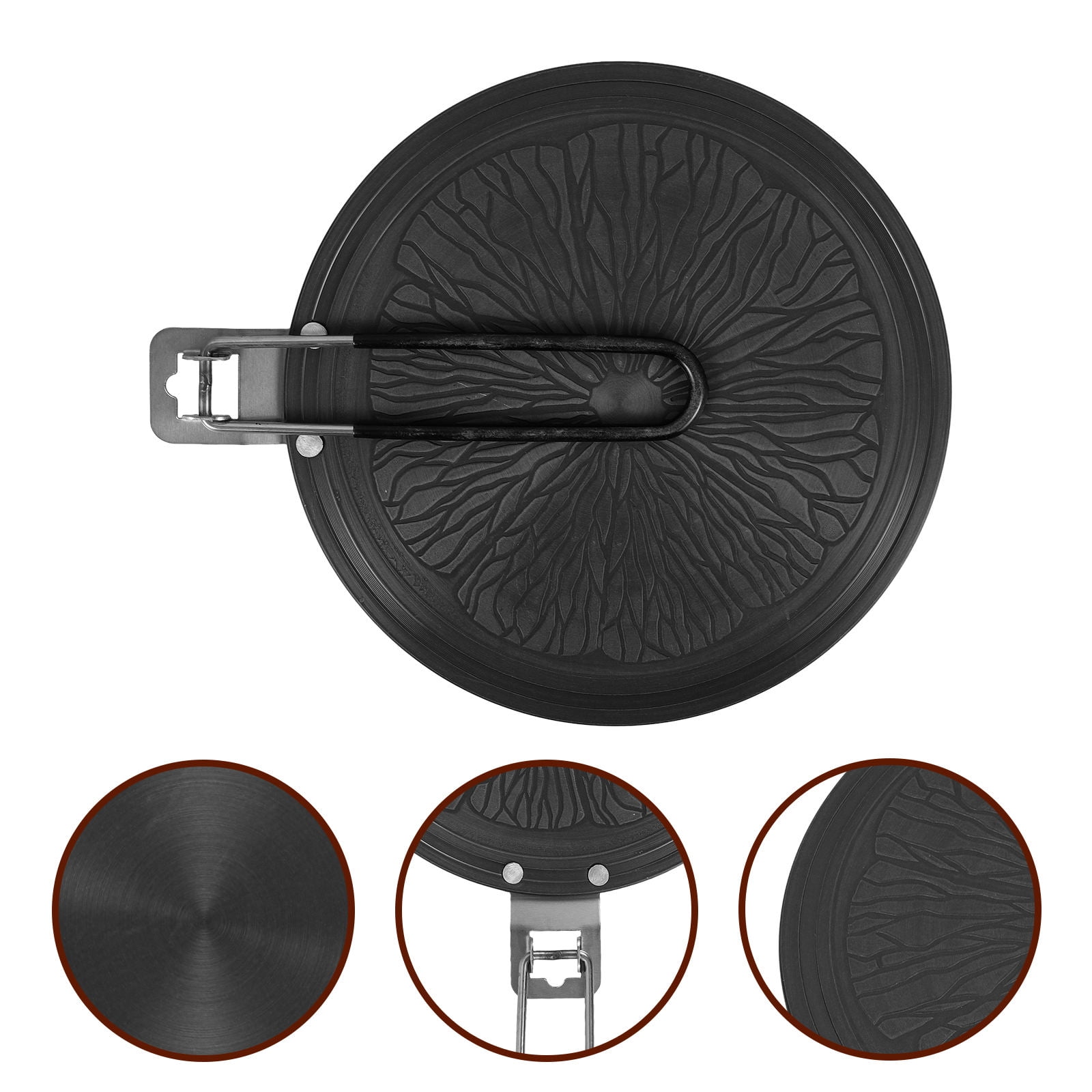 GOOHOCHY Heat Diffuser For Gas Stovetop 1Pack Black Color Aluminum ...