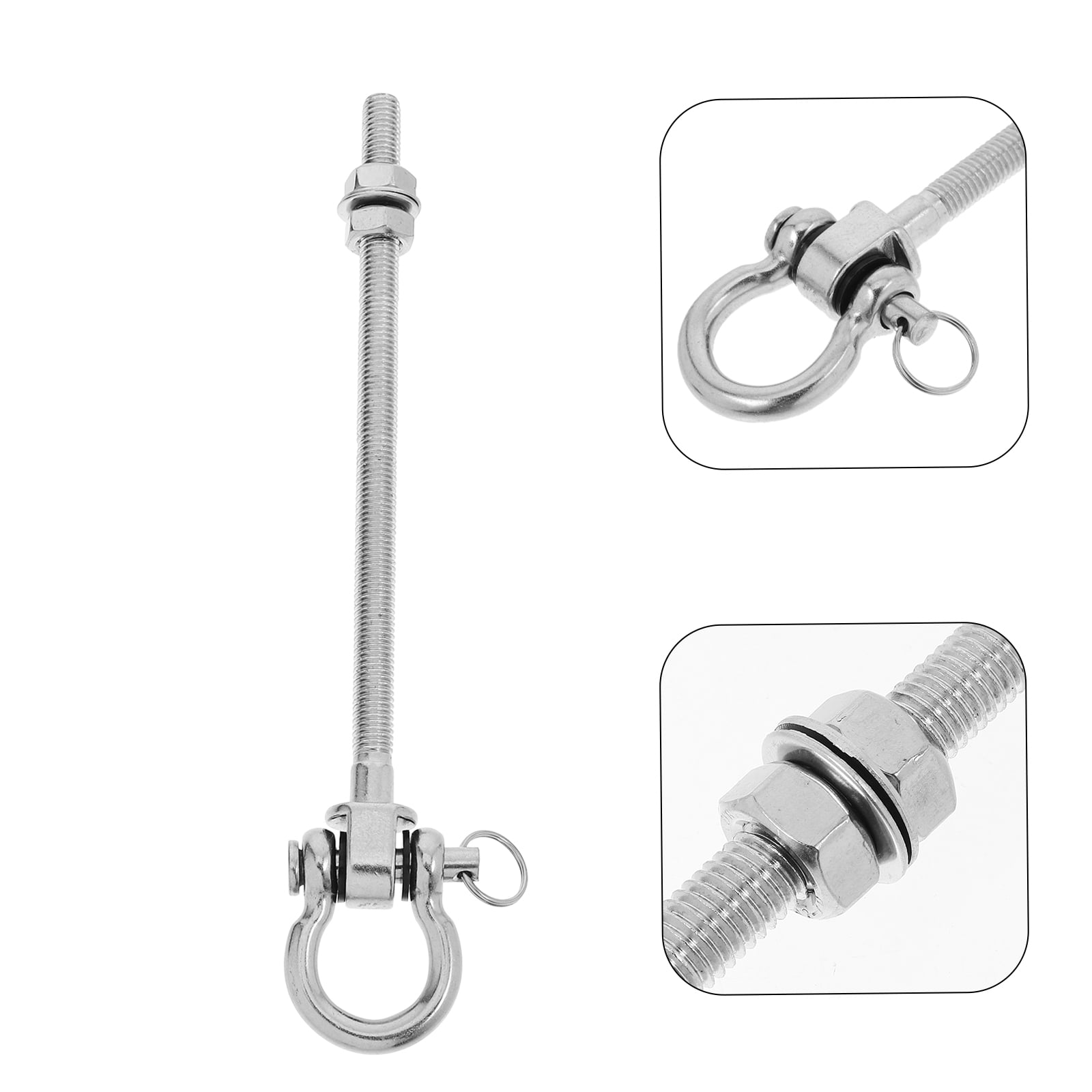Heavy-Duty Stainless Steel Swing Hanger Hook – Ceiling Mount For Hammocks & Plants